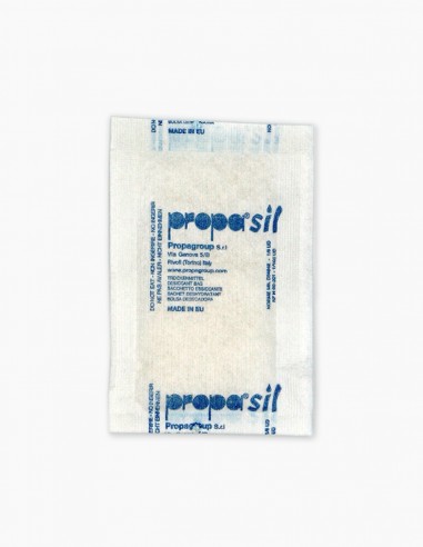 Silica gel. Bag of Propasil 1/100 5gr. Silica gel packets. Conservatis