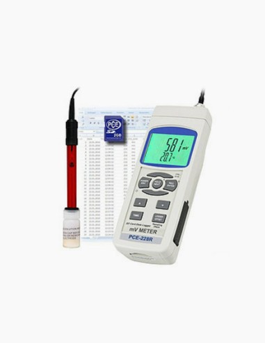 ph meter. Temperature meter. PCE-228-R. Temperature sensor. LCD display. ORP meter. Redox meter. Conservatis
