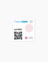 TEMPERATURINDIKATOR. FreezeSafe. Temperaturmarkierung. 2°C / 36°F 21x21mm. Temperaturindikatoren. Conservatis