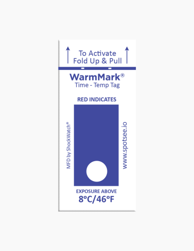 WarmMark single window. Indicador de temperatura e tempo. Conservatis