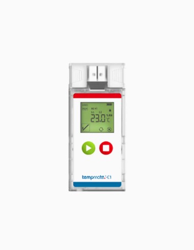 TEMPMATE C1. Registador de temperatura criogénico. Uso único. USB e PDF. Fácil de usar e económico. Conservatis.