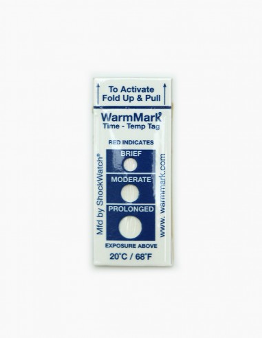 Anzeige des Temperaturindikators WarmMark
