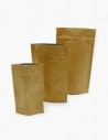 Sacchetti Kraft. Sacchetti zip. DoyPack Kraft. Sacchetti DoyPack con alluminio e laminato kraft in diversi formati. Conservatis